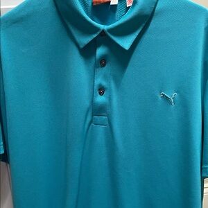 Puma Men’s Teal Performance Polo